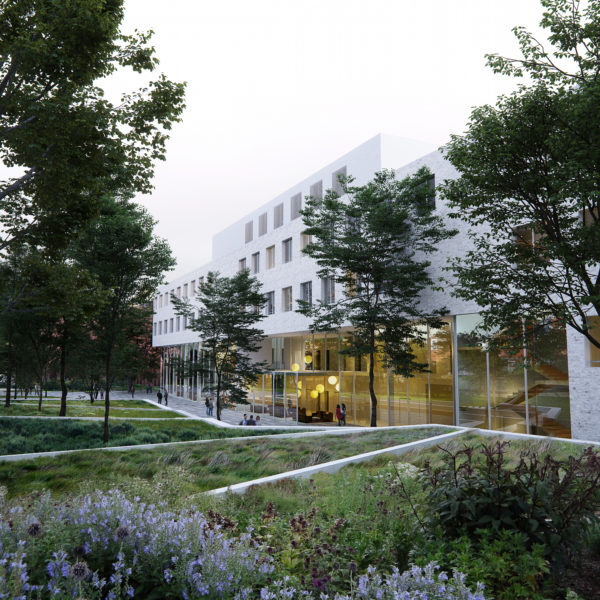 Conception et construction du bâtiment des neurosciences de l'hôpital Sainte-Anne