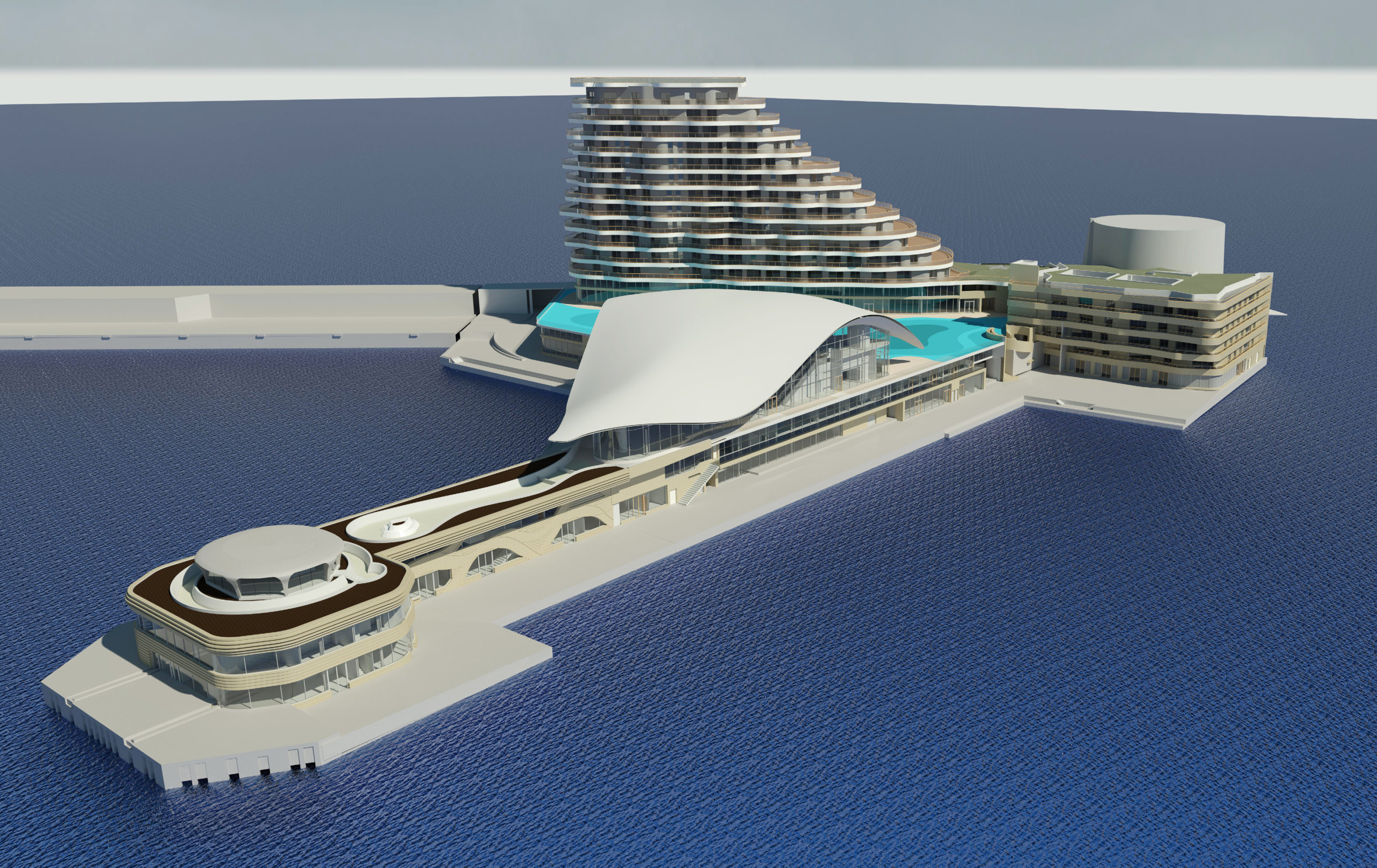 Construction de l’Esplanade des pêcheurs à Monaco
